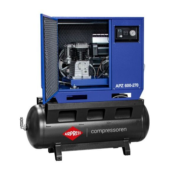 Stille Compressor APZ 600-270 10 bar 5.5 pk 4 kW 650 l min 270 l