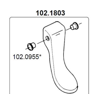 Kunstof klepel voor model 180P 102.1803