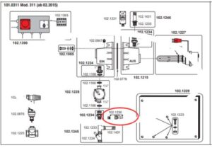 regelthermostaat voor model 311 312 en 317